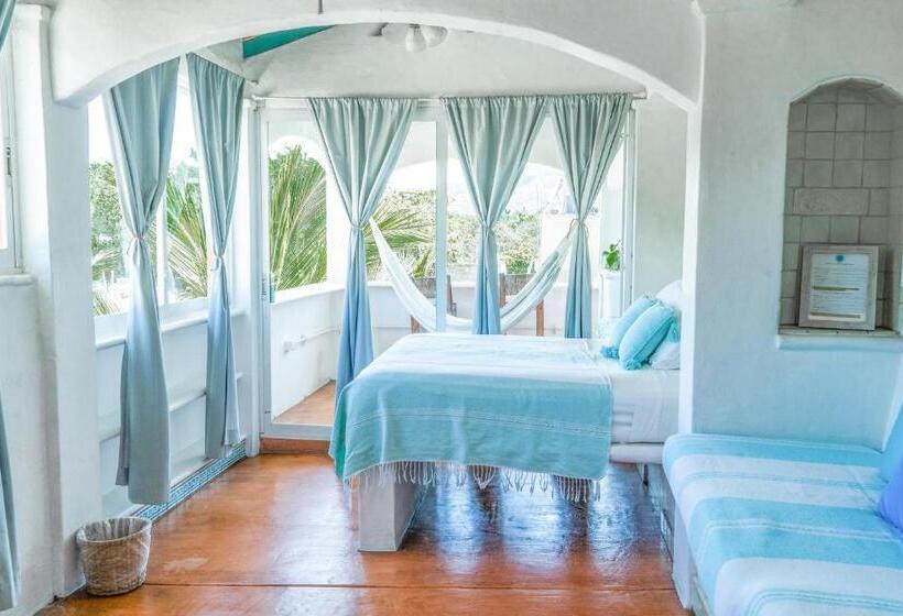 غرفة قياسية مزوَّدة بشُرفة, Sayulita Central