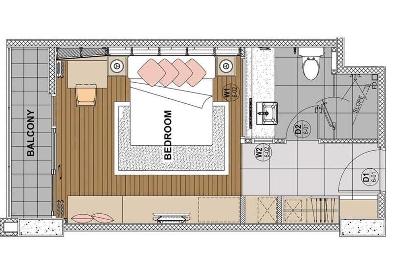 Номер Deluxe Кровать Кинг, The Park Nine Hotel Suvarnabhumi