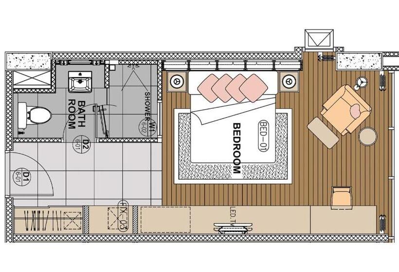 Номер Executive, The Park Nine Hotel Suvarnabhumi
