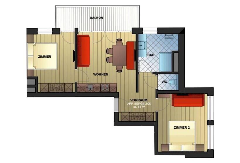 דירת שני חדרים, Appartement Pension Kendlbacher