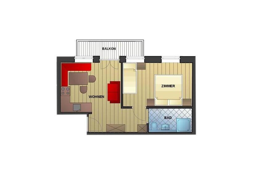 דירת חדר, Appartement Pension Kendlbacher