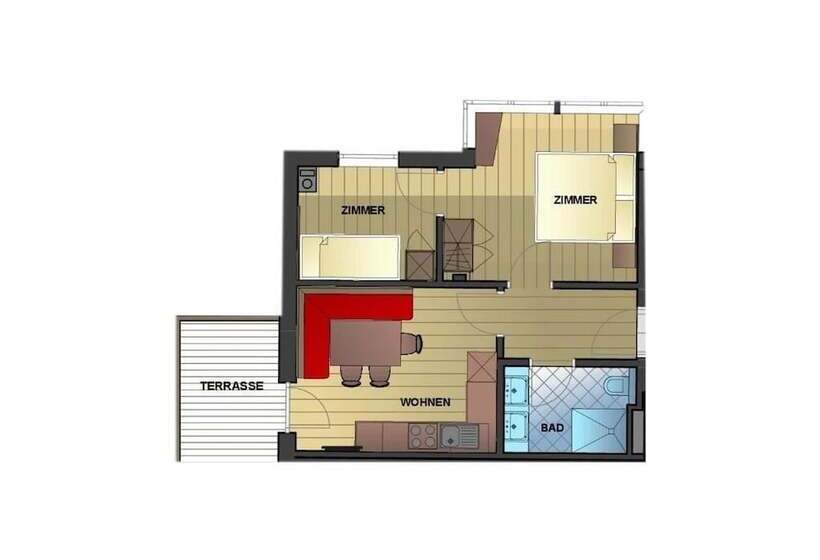 آپارتمان 2 خوابه, Appartement Pension Kendlbacher