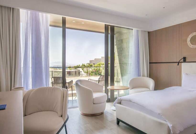 غرفة ديلوكس ذات إطلالة جانبية على البحر, Mett Hotel & Beach Resort Bodrum