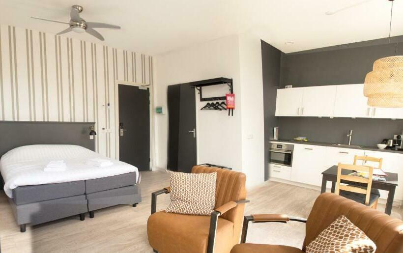 آپارتمان 1 خوابه با بالکن, Aparthotel Waepen Van Middelburg