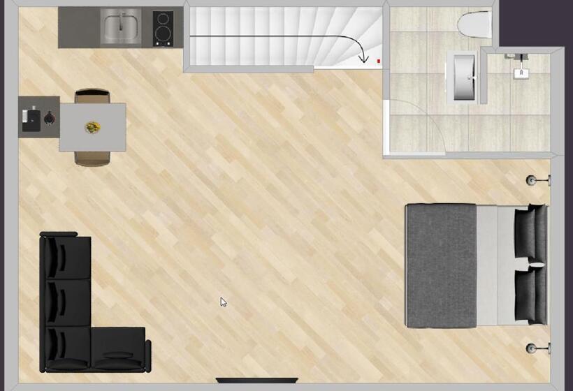 1 Bedroom Penthouse Apartment, Aparthotel Waepen Van Middelburg