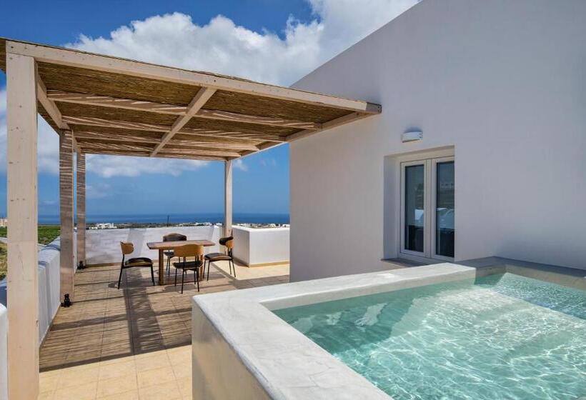 סוויטה עם ג'קוזי, נוף לים, Aelia Luxury Suites