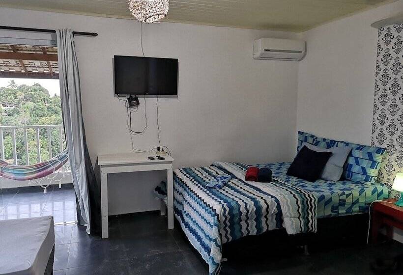 غرفة قياسية رباعية مطلة على البحر, Eco Pousada Jardim Botânico