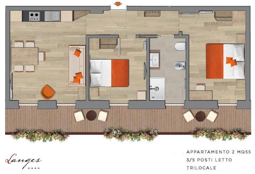 شقة غرفتين, Residence Langes