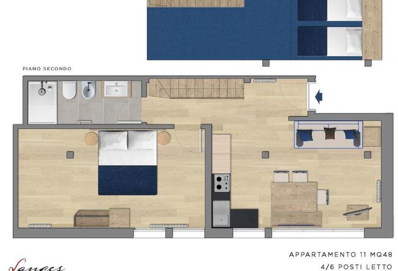 شقة غرفة واحدة, Residence Langes