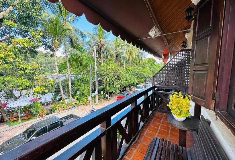 חדר דלוקס עם מרפסת, Anisa Mekong Riverside Villa