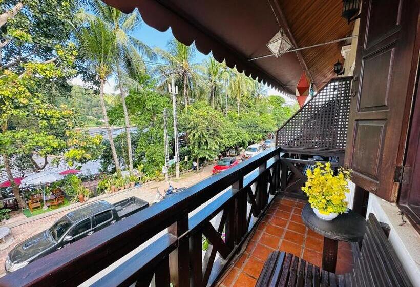 חדר דלוקס עם מרפסת, Anisa Mekong Riverside Villa