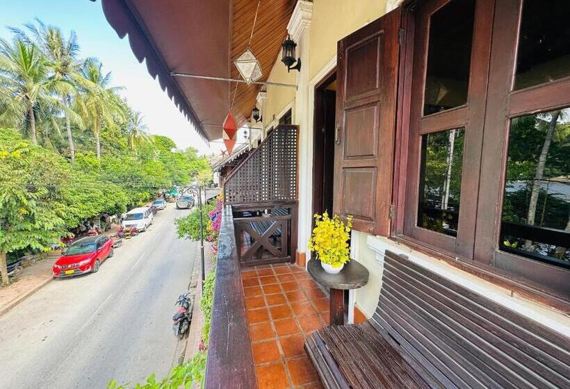 חדר דלוקס עם מרפסת, Anisa Mekong Riverside Villa