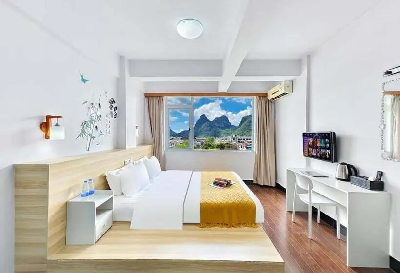 スタンダードルーム, Yangshuo Singing River Climbers House 阳朔八月客栈 原江缘攀岩客栈