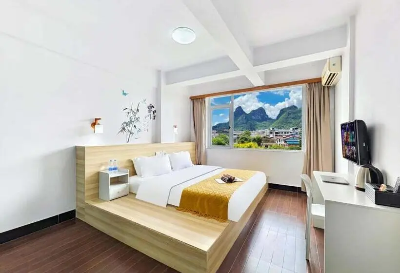 スタンダードルーム, Yangshuo Singing River Climbers House 阳朔八月客栈 原江缘攀岩客栈