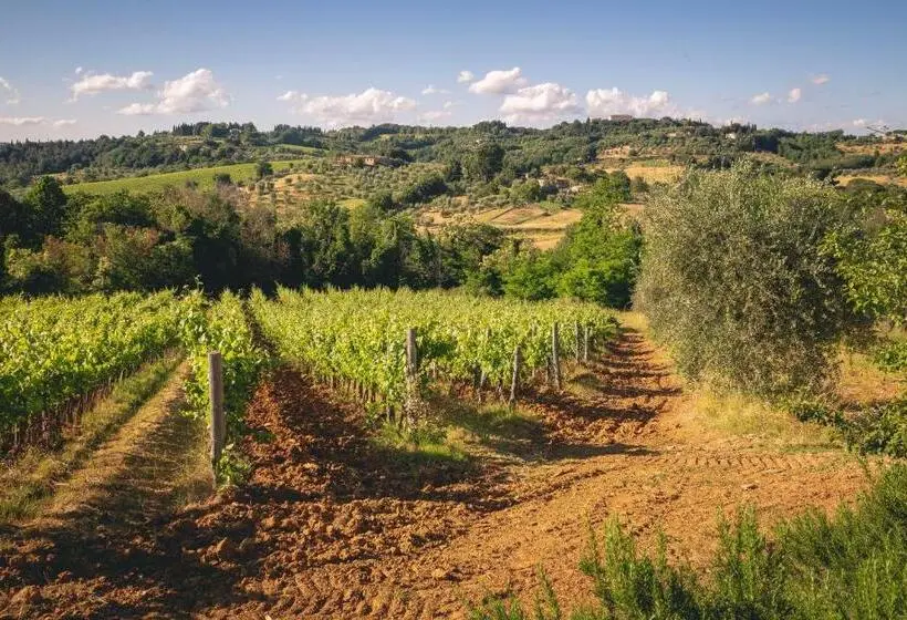 庭の見える1ベッドルームアパートメント, Borgo Villa Certano Case Vacanza In Toscana