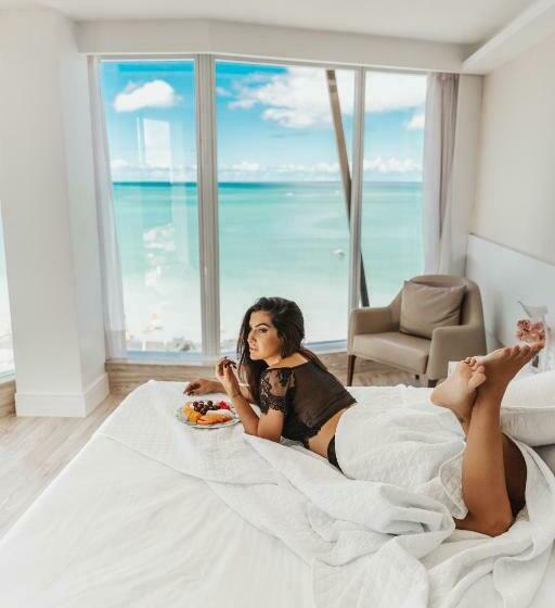 غرفة قياسية مطلّة علي البحر, Brisa Suítes Pajuçara