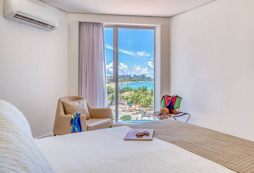 غرفة بريميوم إطلالة جانبية على البحر, Brisa Suítes Pajuçara