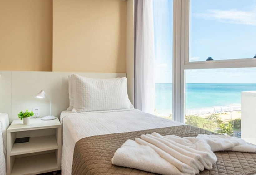 غرفة بريميوم إطلالة جانبية على البحر, Brisa Suítes Pajuçara