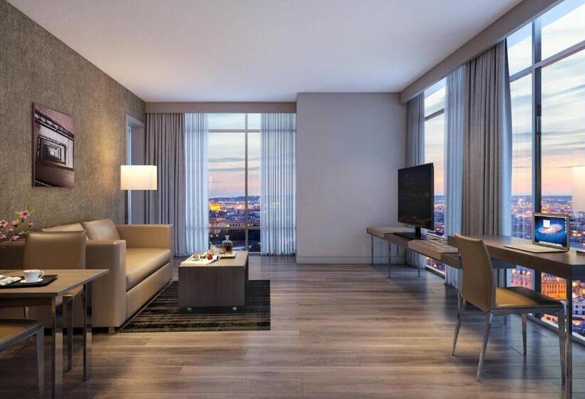 מיטת קינג בסוויטה, Residence Inn by Marriott Nashville Downtown/Convention Center