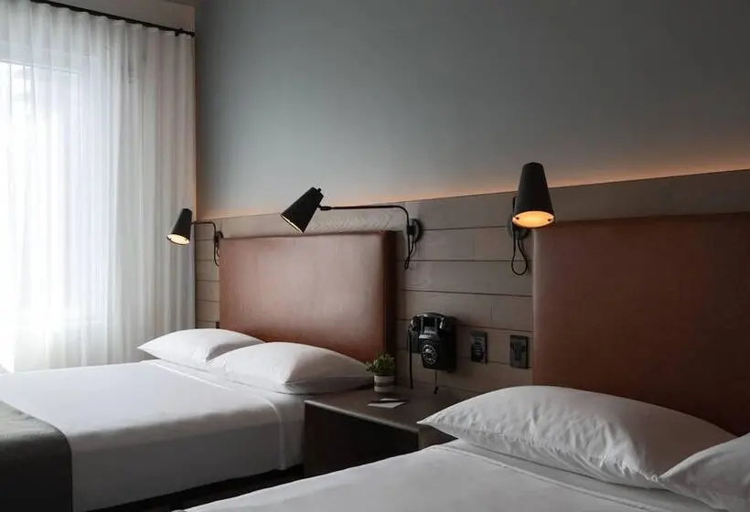 اتاق استاندارد با 2 تخت دوبل, Moxy Nyc Downtown