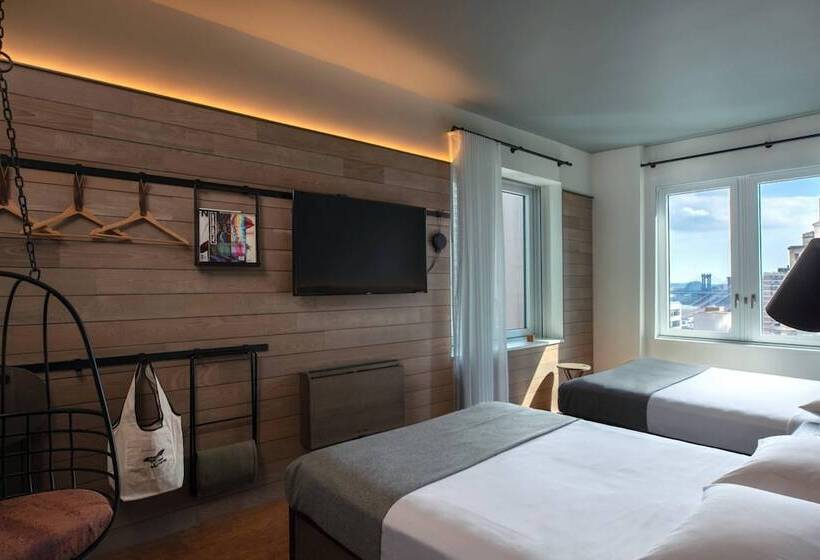 اتاق استاندارد با 2 تخت دوبل, Moxy Nyc Downtown