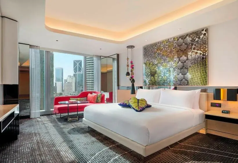景色の見えるダブルベッドスタンダードルーム, W Kuala Lumpur
