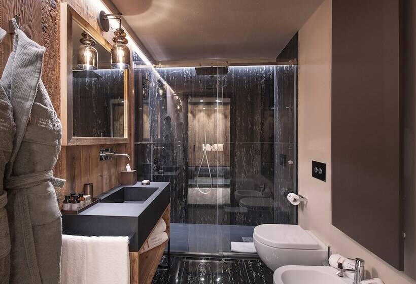 침실 1개 디럭스 아파트, Le Massif Hotel & Lodge Courmayeur The Leading Hotels Of The World