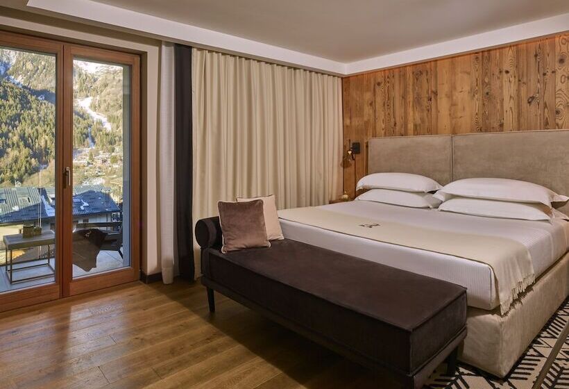 침실 1개 디럭스 아파트, Le Massif Hotel & Lodge Courmayeur The Leading Hotels Of The World