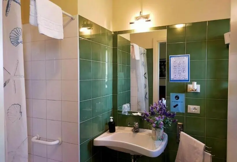 庭の見えるシングルルーム, Agriturismo Fattoria Corte Roeli
