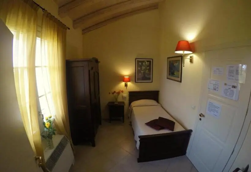 庭の見えるシングルルーム, Agriturismo Fattoria Corte Roeli