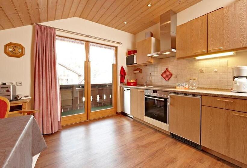 شقة غرفة نوم واحدة مزودة بشُرفة, Gästehaus Alpina