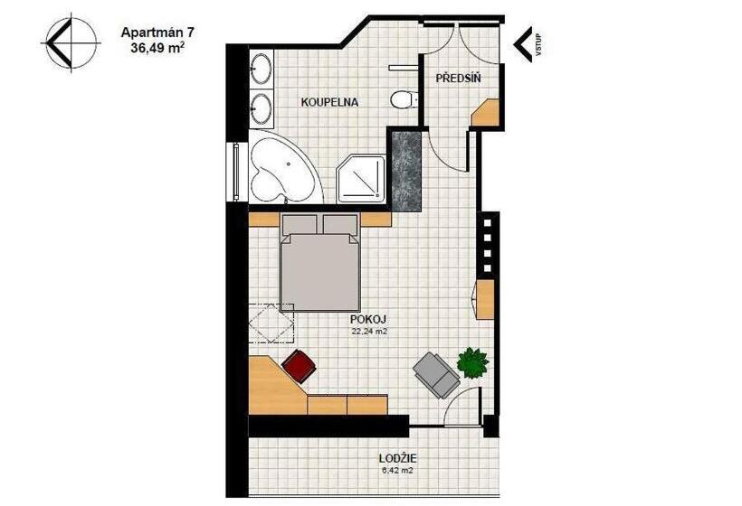 Kertre Néző Deluxe Szoba, Penzion V Hluboké A Department Glamp