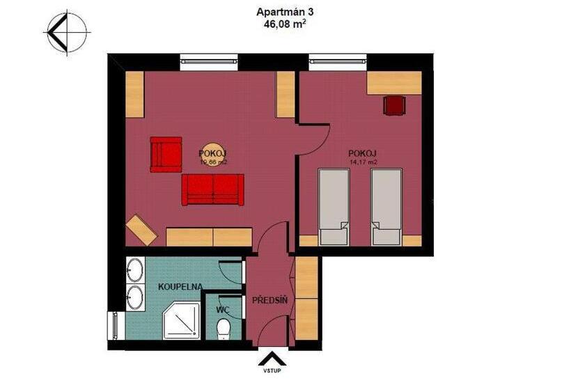 Lakosztály, Penzion V Hluboké A Department Glamp