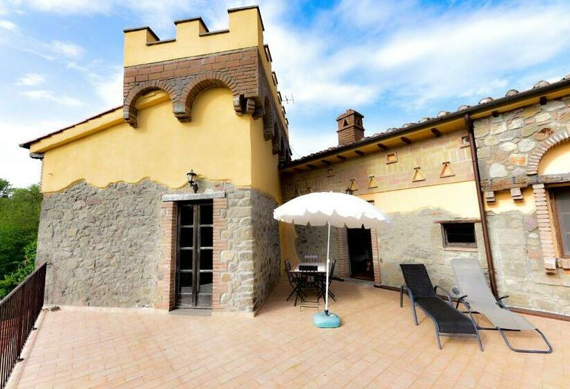 דירת חדר עם טרסה, Agriturismo Castello Delle Fornaci   Private Jacuzzi