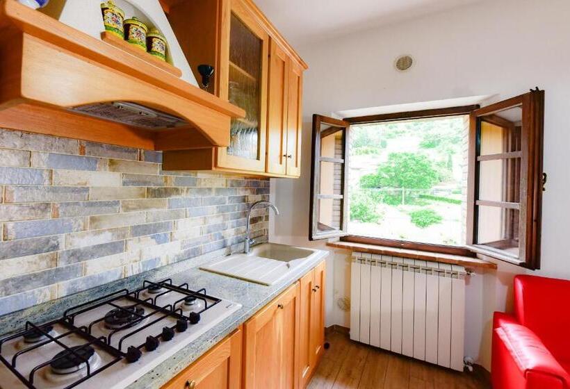 דירה בת חדר שינה 1 עם מרפסת, Agriturismo Castello Delle Fornaci   Private Jacuzzi