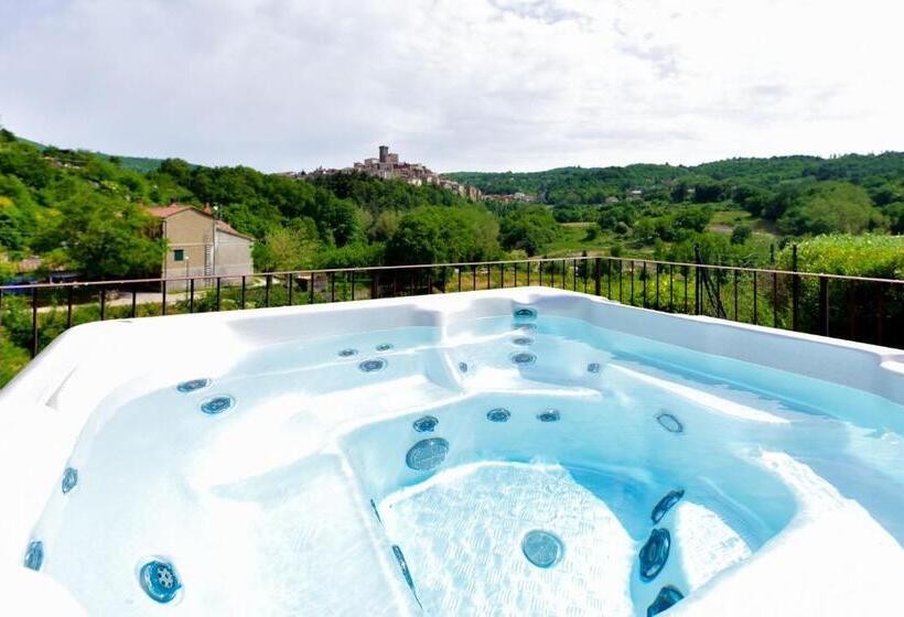 デラックスビラの１ベッドルーム, Agriturismo Castello Delle Fornaci   Private Jacuzzi
