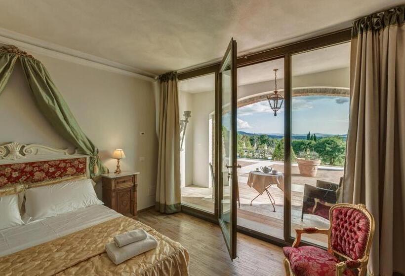 带露台的高档房间, La Vecchia Sassa