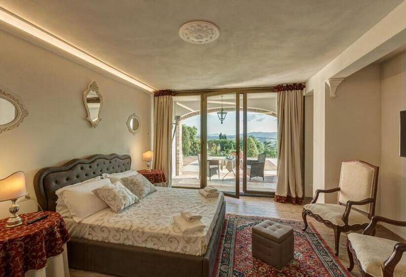 带露台的高档房间, La Vecchia Sassa