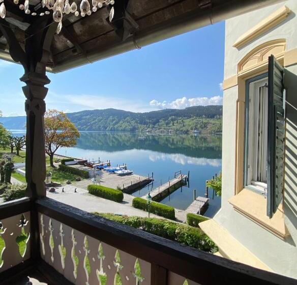 غرفة قياسية مطلّة علي البحيرة, Villa Streintz