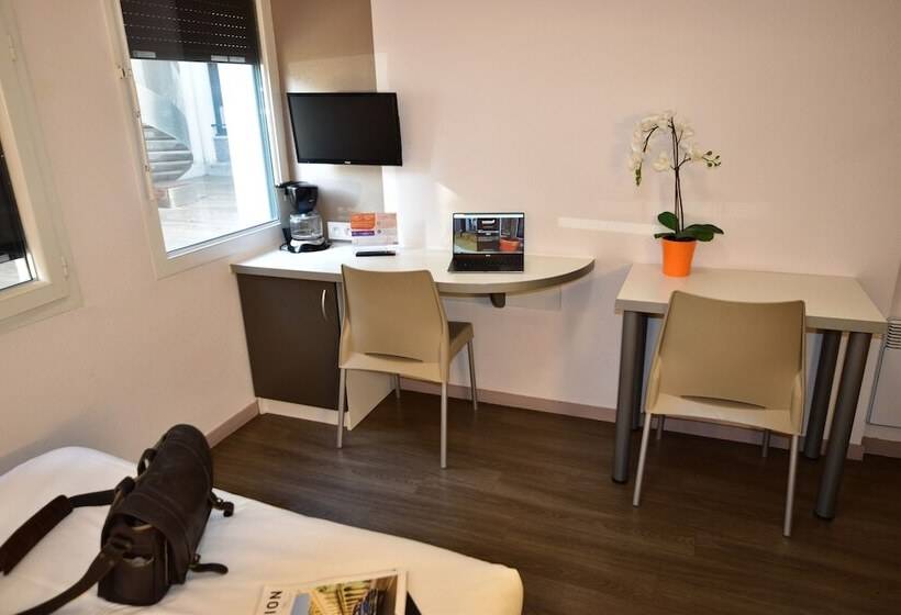 ダブルベッドのスタンダードスタジオ, Montempô Apparthôtel Lyon Viviani