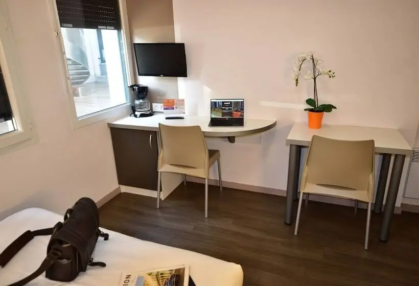 ダブルベッドのスタンダードスタジオ, Montempô Apparthôtel Lyon Viviani
