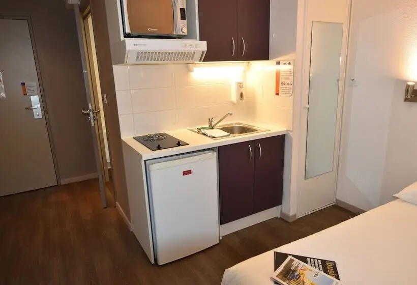 ダブルベッドのスタンダードスタジオ, Montempô Apparthôtel Lyon Viviani