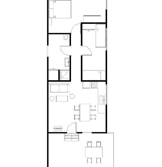 침실 2개 디럭스 아파트, Apartman Diófa