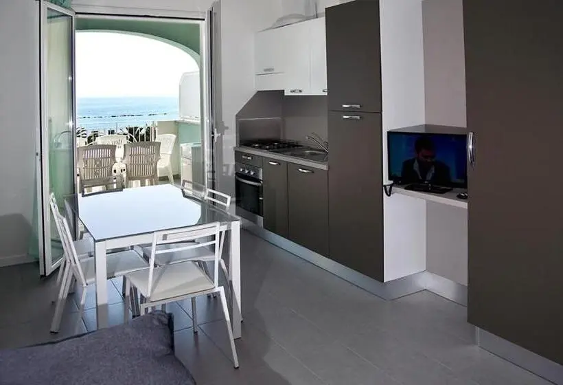 آپارتمان 1 خوابه با چشم‌انداز دریا, Residence Blumare