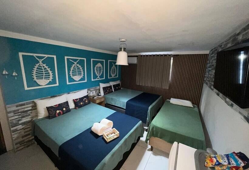 غرفة عائلية, Pousada Beach House Coqueirinho