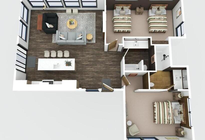 오두막, Quarterdeck Resort