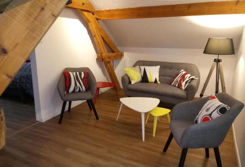 غرفة قياسية مع حمام خارجي, Chambres D'hôtes Toulaho