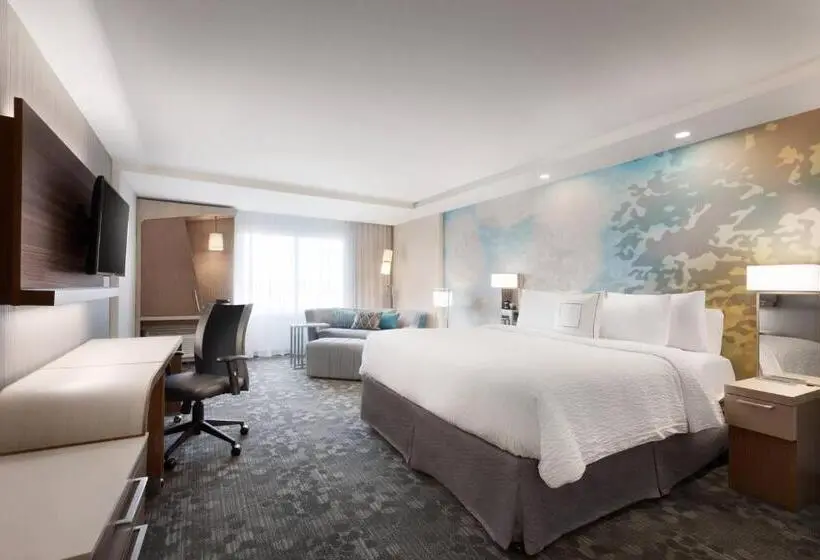 キングサイズベッドのデラックスルーム, Courtyard By Marriott Boston Dedham/westwood