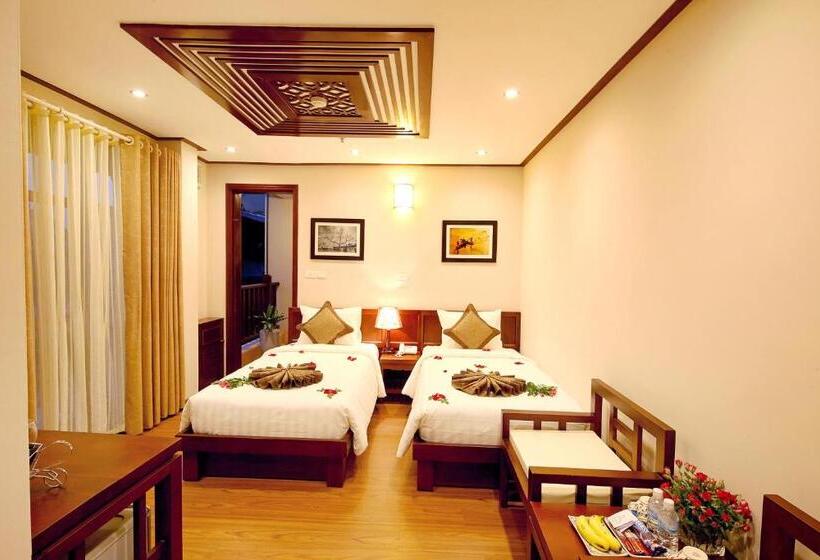 חדר משפחתי מקשר, Hanoi Nostalgia Hotel & Spa