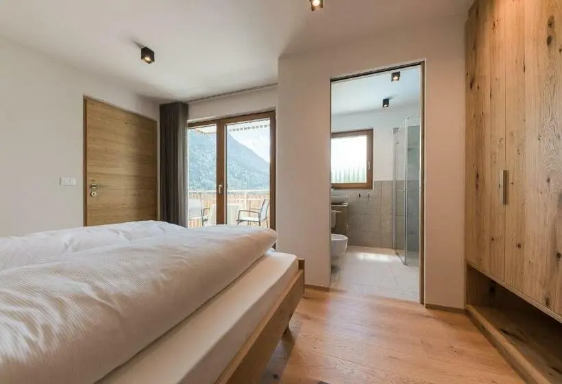 آپارتمان 1 خوابه با بالکن, Aparthotel Abiná Lana Höhe
